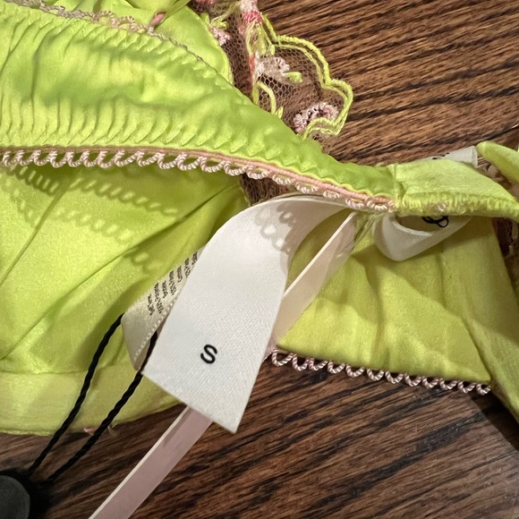 For Love and Lemons Neon Wild Rose Bra - Picture 7 of 9